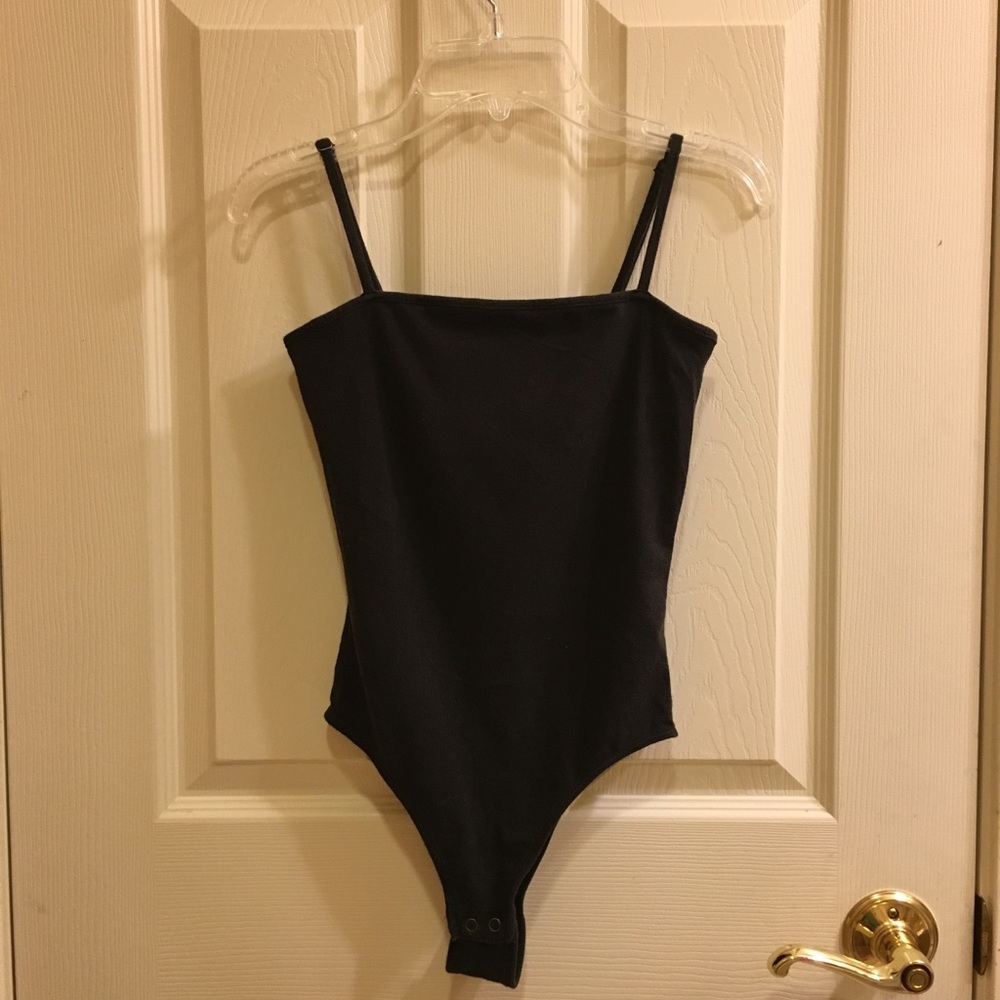 Hollister & Co. Black Square-Neck Bodysuit